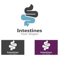 Intestine human Logo Collections Intestine Organ medical vector