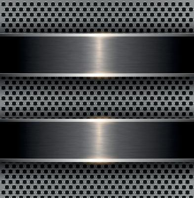 Abstract metal background silver black.