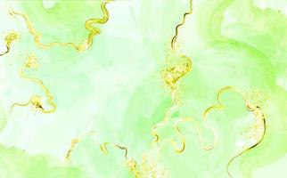 Abstract green watercolor background vector