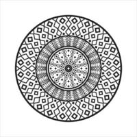 Mandala design vintage decorative elements oriental pattern hand drawn graphics Premium Vector illustration