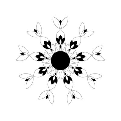 Flower mandala graphic design vector in illustration Premium Vector