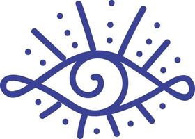 Eye Icon in Esoteric Style vector