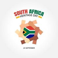 Happy Heritage Day South Africa Vector Illustration. Suitable for greeting card, poster and banner.