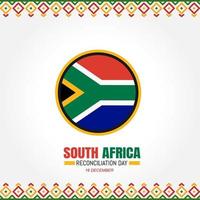 plantilla de diseño del día de la reconciliación de sudáfrica. ilustración vectorial vector