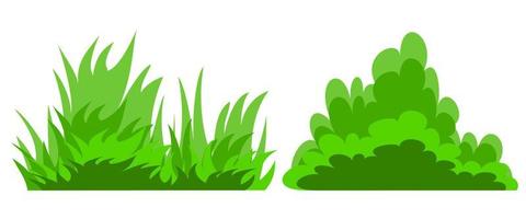 green bush isolated on white background vector