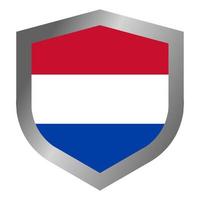 Escudo de la bandera de Holanda vector