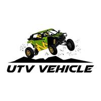 utv logo design icon vector