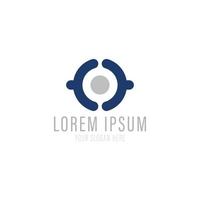 Vector logo template. High technology. Nano technology.