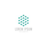 Vector logo template. High technology. Nano technology.