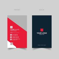 Modern business card template design Free Vector