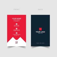 Modern business card template design Free Vector