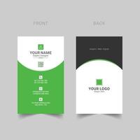Modern business card template design Free Vector