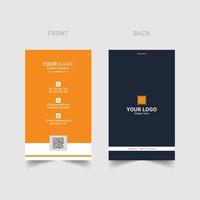 Modern business card template design Free Vector