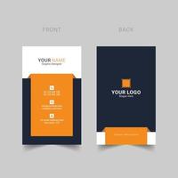 Modern business card template design Free Vector