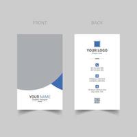 Modern business card template design Free Vector