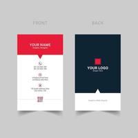 Modern business card template design Free Vector