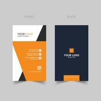 Modern business card template design Free Vector