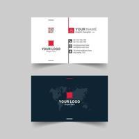 Modern business card template design Free Vector