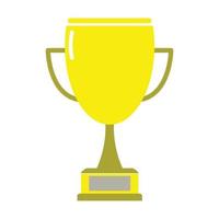 Trophy simple vector with yellow color