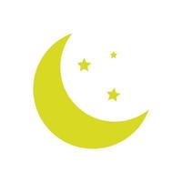 moon and stars magic vector