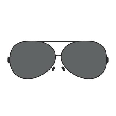 summer sunglasses with black color vector