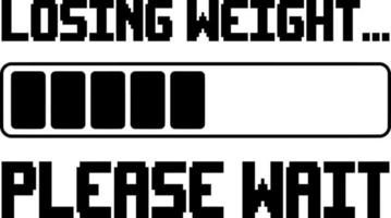 losing weight please wait vector