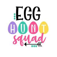 Egg hunt squad vector