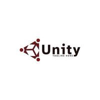 Unity logo, people, social, vector, eps 10 vector