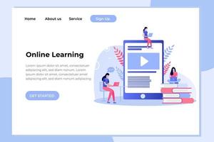 Unique modern flat design concept of online education for website and mobile apps. easy to edit and customize vector