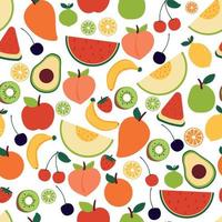 seamless pattern hand drawing fruit. for kids wallpaper, fabric print, textile, gift wrapping paper vector