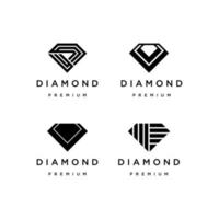 plantilla de diseño de icono de logotipo de diamante vector