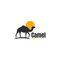 Camel logo icon design template vector