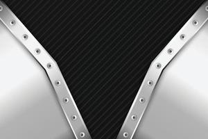 Vector metallic gray innovation concept. Black background.