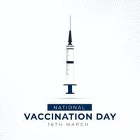 National Vaccination Day Illustration vector