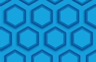 blue hexagon background template vector illustration