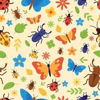 Spring Bugs and Insects vector