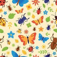 Spring Bugs and Insects vector