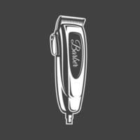 Clipper isolated on black background vector