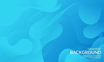 Abstract Blue Fluid Wave Background vector