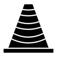 Cone Glyph Icon vector