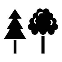 Forest Glyph Icon vector