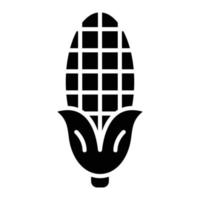 Corn Glyph Icon vector