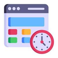 A responsive adaptive design flat icon vector