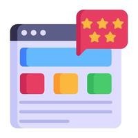 A responsive adaptive design flat icon vector
