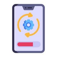 Download app update flat icon design vector