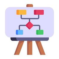 Workflow flat icon in an editable style vector