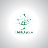 diseño de logotipo de árbol vector