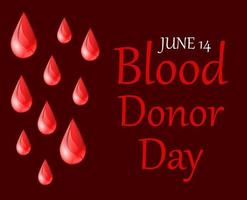 World blood donor day vector