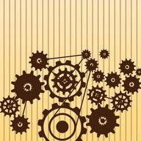 Gears background vector