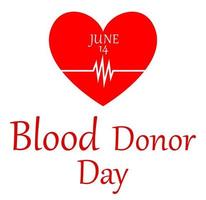 World blood donor day-June 14th.vector vector